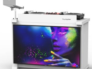 HUMPTER XFH-HUMPTERB3WH WHITE | B3 Quick Folding DJ Controller Facade Table Workstation